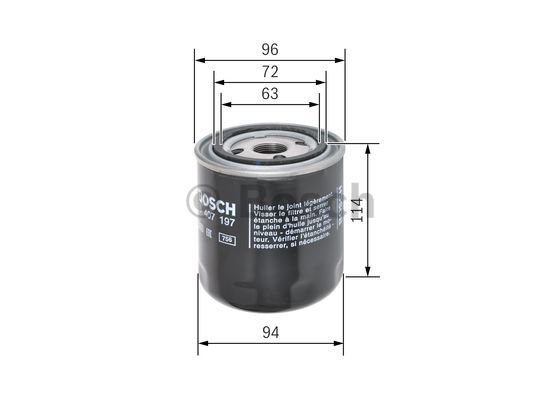 Filtr automatycznej skrzyni biegów BOSCH F 026 407 197