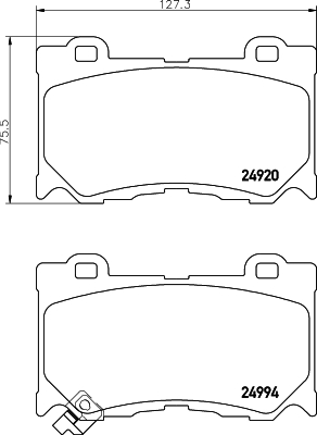Klocki hamulcowe HELLA 8DB 355 014-841