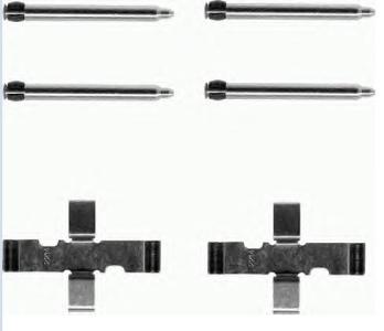 Zestaw akcesoriów montażowych  klocków hamulcowych BREMBO A 02 248