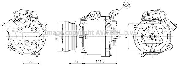 Kompresor klimatyzacji AVA QUALITY COOLING MTAK294