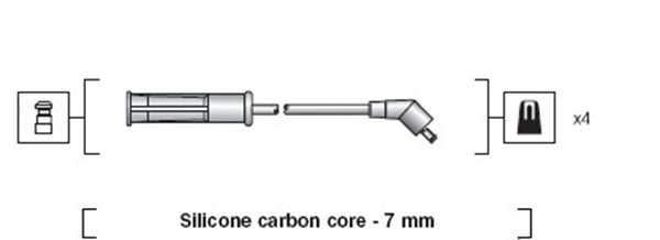 Przewody zapłonowe MAGNETI MARELLI 941318111002