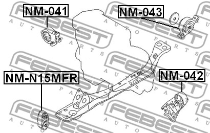 Poduszka silnika FEBEST NM-041