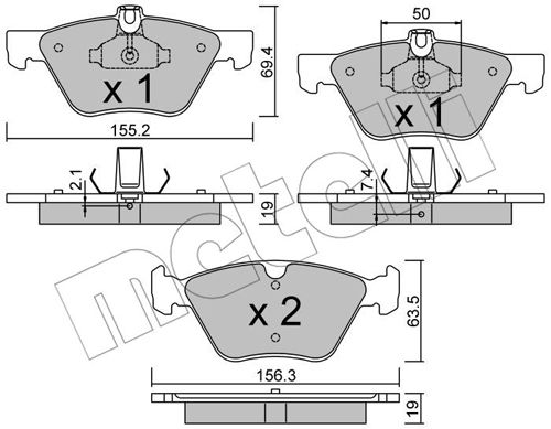 Klocki hamulcowe METELLI 22-0252-1