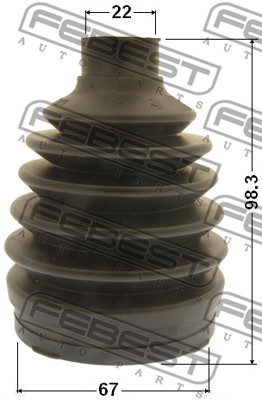 Zestaw osłon FEBEST 0417P-CWRR
