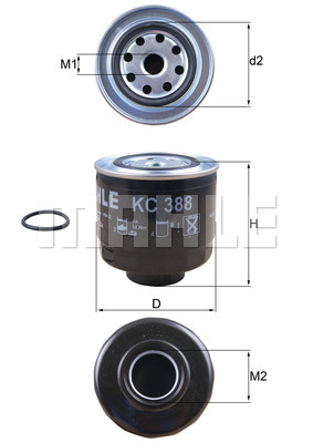 Filtr paliwa KNECHT KC 388D