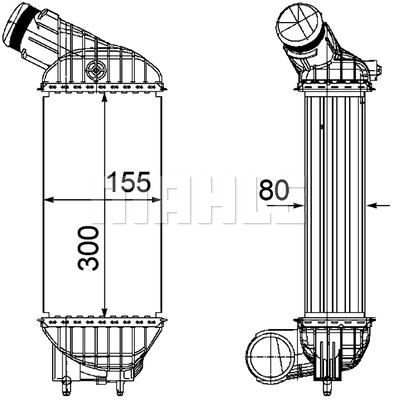 Chłodnica powietrza intercooler MAHLE CI 199 000P