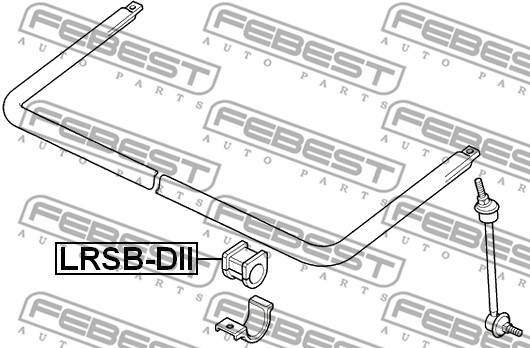 Guma stabilizatora FEBEST LRSB-DII