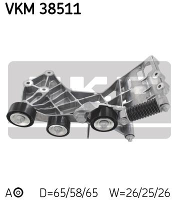 Rolka napinacza paska osprzętu SKF VKM 38511