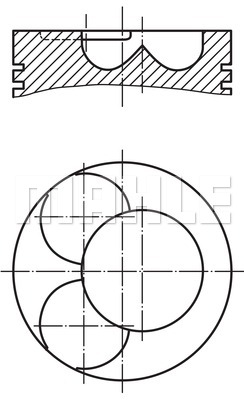 Tłok MAHLE 028 07 01