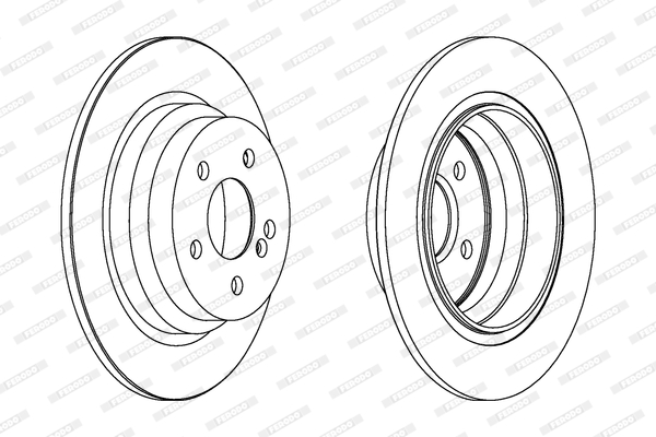 Tarcza hamulcowa FERODO DDF1308C