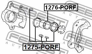 Zestaw naprawczy zacisku FEBEST 1275-PORF