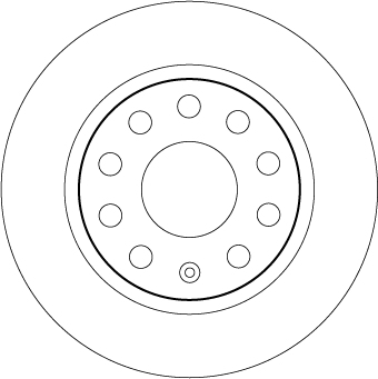 Tarcza hamulcowa TRW DF6553