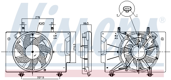 Wentylator NISSENS 85810