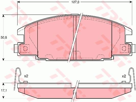 Klocki hamulcowe TRW GDB3161