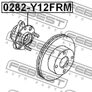 Piasta koła FEBEST 0282-Y12FRM