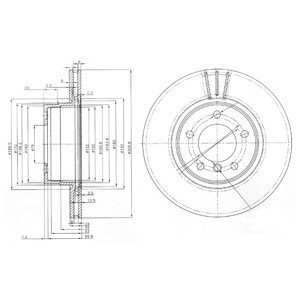 Tarcza hamulcowa DELPHI BG3870