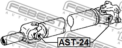 Łącznik wału napędowego FEBEST AST-24