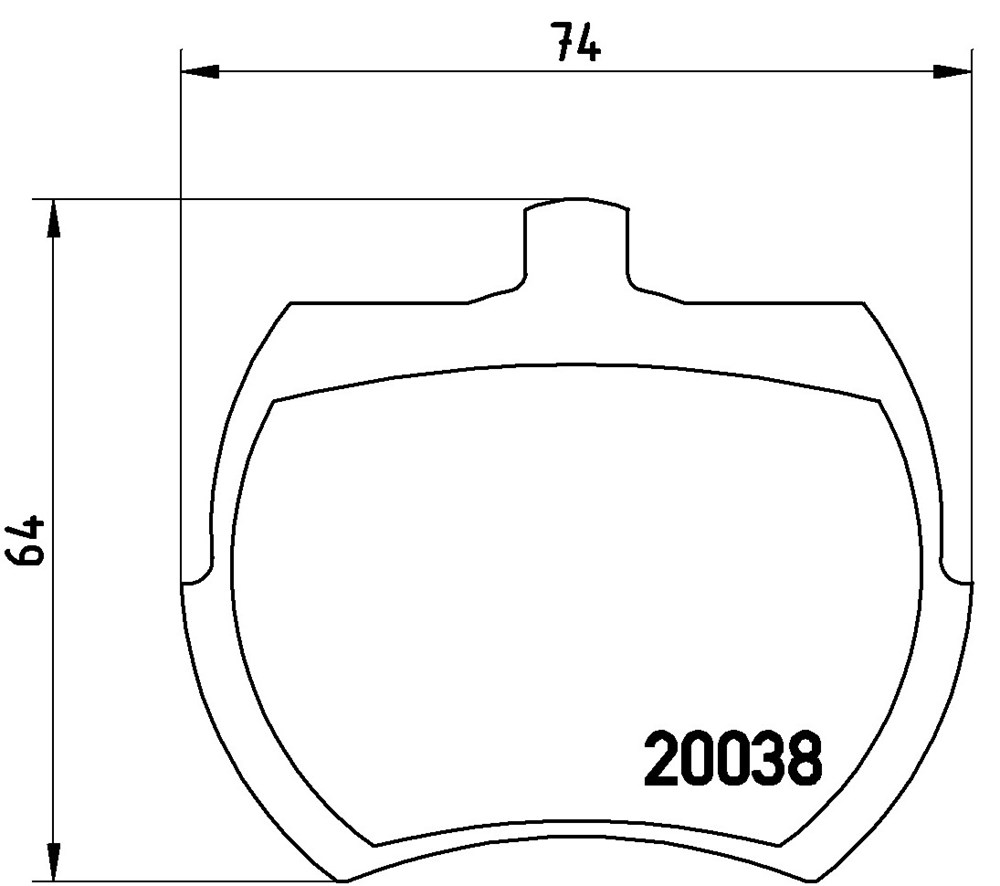 Klocki hamulcowe BREMBO P 52 002