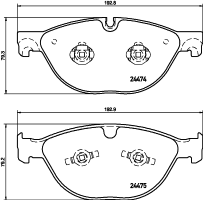 Klocki hamulcowe HELLA 8DB 355 015-701
