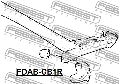 Łożyskowanie  korpusu osi FEBEST FDAB-CB1R