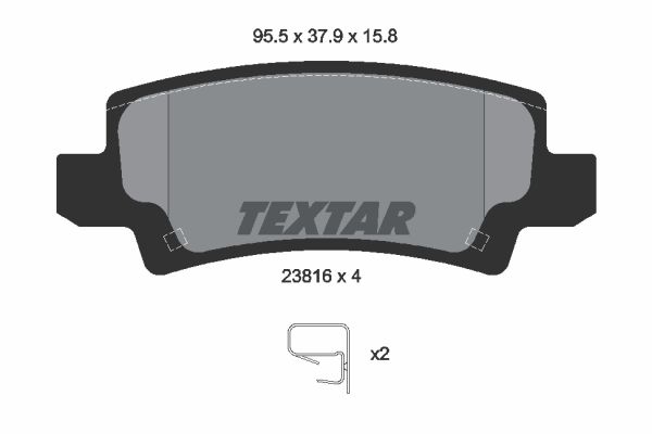 Klocki hamulcowe TEXTAR 2381601
