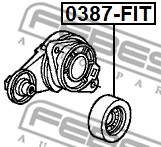 Rolka napinacza paska osprzętu FEBEST 0387-FIT
