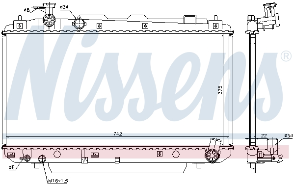 Chłodnica NISSENS 64639A