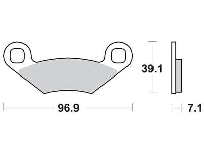 Klocki hamulcowe TRW MCB619