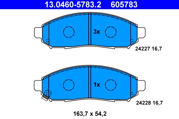 Klocki hamulcowe ATE 13.0460-5783.2