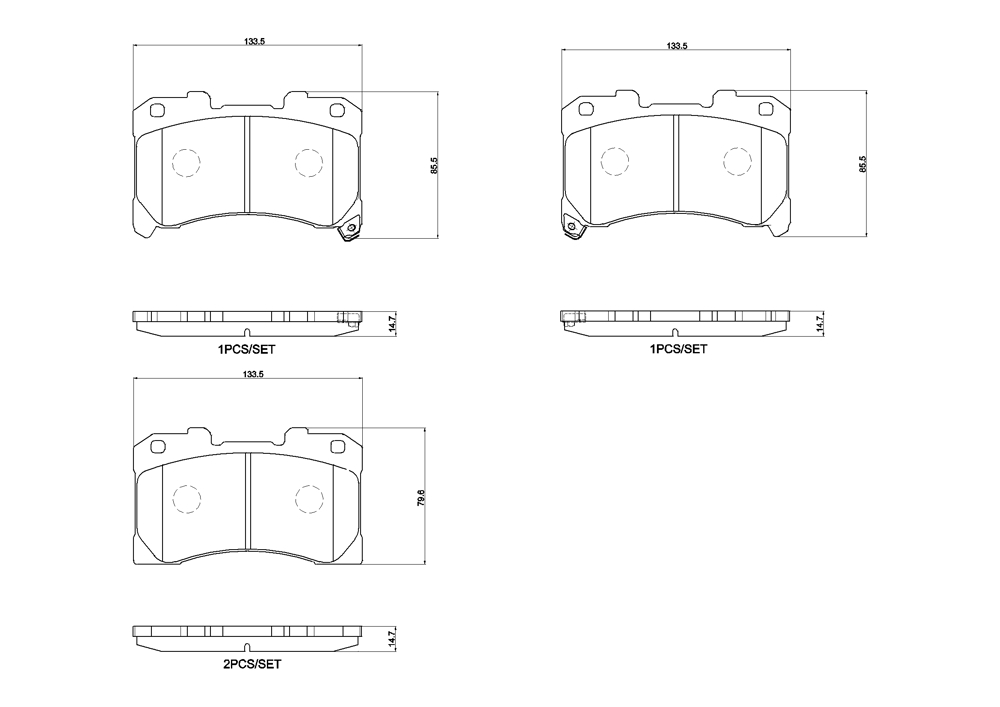 Klocki hamulcowe BREMBO P 83 184