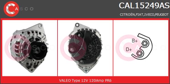 Alternator CASCO CAL15249AS