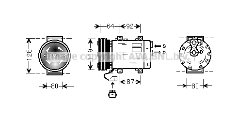 Kompresor klimatyzacji AVA QUALITY COOLING JEK029