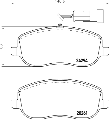 Klocki hamulcowe HELLA 8DB 355 006-761