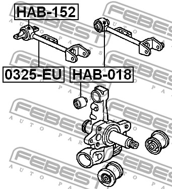 Tuleja wahacza FEBEST HAB-152