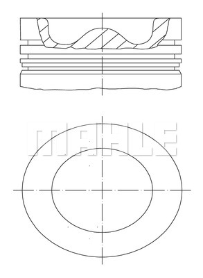 Tłok MAHLE 009 99 00