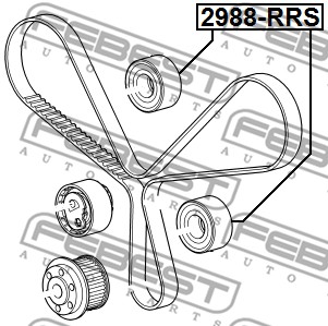 Rolka prowadząca paska rozrządu FEBEST 2988-RRS