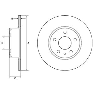 Tarcza hamulcowa DELPHI BG2386