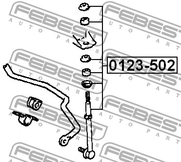 Łącznik stabilizatora FEBEST 0123-502