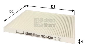 Filtr kabinowy CLEAN FILTERS NC2420