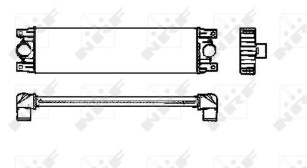Chłodnica powietrza intercooler NRF 30837