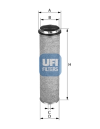 Filtr powietrza UFI 27.103.00