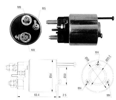 Elektromagnes rozrusznika MAGNETI MARELLI 940113050065