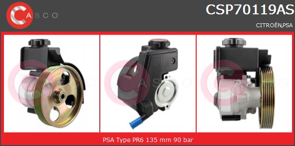 Pompa wspomagania CASCO CSP70119AS
