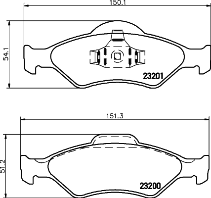 Klocki hamulcowe HELLA 8DB 355 008-891