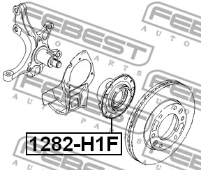 Piasta koła FEBEST 1282-H1F