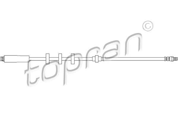 Przewód hamulcowy elastyczny TOPRAN 720 895