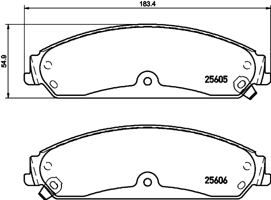 Klocki hamulcowe HELLA 8DB 355 020-541