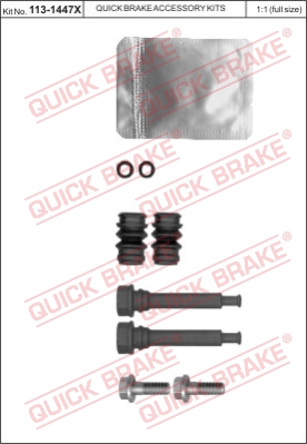 Zestaw tulei prowadzących zacisk hamulca QUICK BRAKE 113-1447X