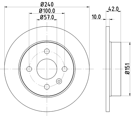 Tarcza hamulcowa HELLA 8DD 355 106-091
