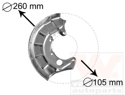 Tarcza kotwiczna VAN WEZEL 5880372